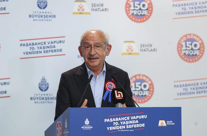 CHP Genel Başkanı Kılıçdaroğlu, "Paşabahçe" vapurunun hizmete alınma töreninde konuştu: G3