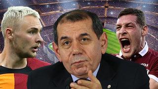 Son dakika: Canlı yayında resmen açıkladı! Galatasaray Başkanı Dursun Özbek'ten Victor Nelsson ve Andrea Belotti sözleri...