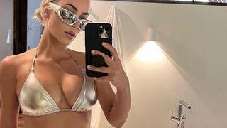 Kim Kardashian 'Spor salonu zamanı' notuyla paylaştı! Herkes çıplak sandı