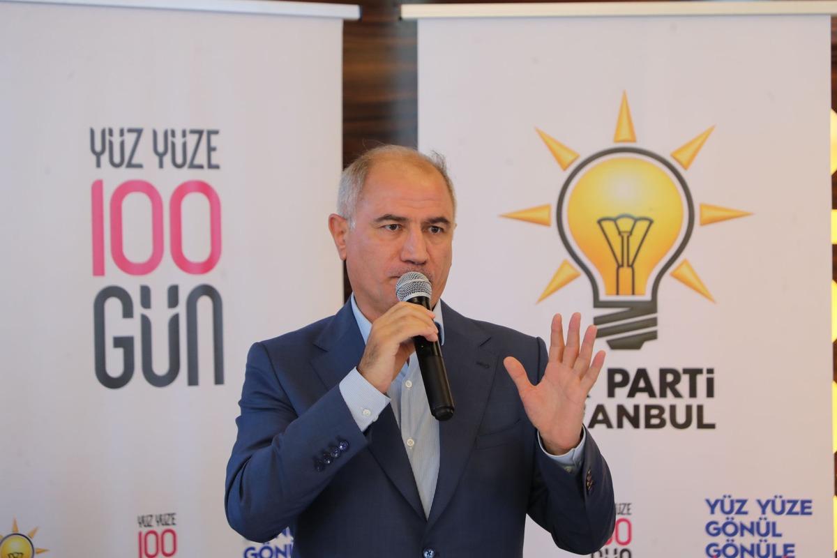 AK Parti İstanbul İl Başkanlığının "Y&uuml;z Y&uuml;ze 100 G&uuml;n" projesi s&uuml;r&uuml;yor