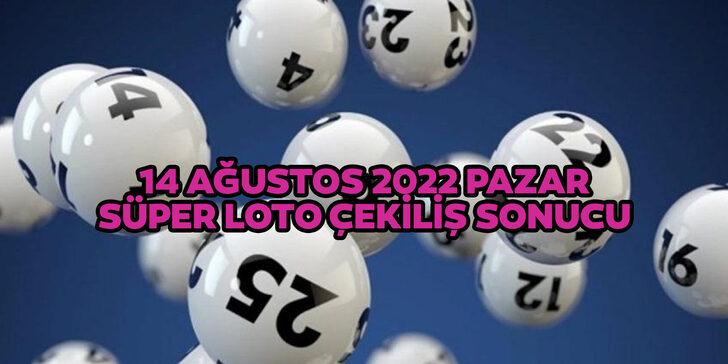 14 Ağustos Süper Loto çekiliş sonuçları açıklandı! Süper Loto 14 Ağustos 2022 sonuçları ve bilet sorgulama!