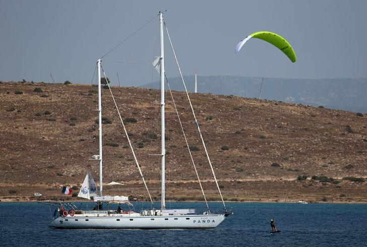 Rüzgar sörfünde Dünya Çocuklar, Gençler ve Masterlar Şampiyonası, İzmir'de başladı G1