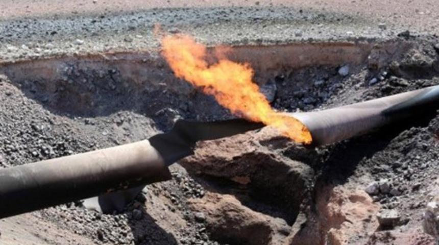 Kars'ta doğalgaz boru hattında patlama