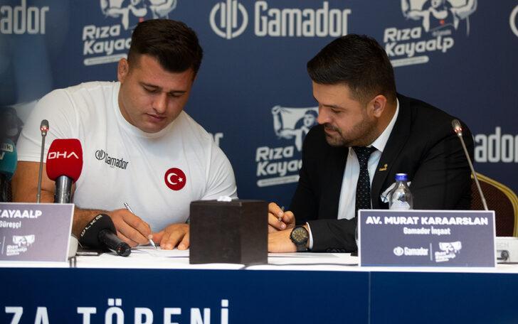 Gamador İnşaat, milli güreşçi Rıza Kayaalp'e sponsor oldu G4