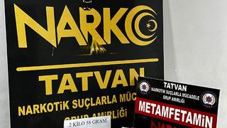 Bitlis'te 2 kilo 58 gram sentetik uyuşturucu ele geçirildi