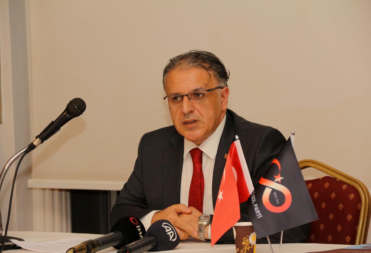 Milliyet&ccedil;i Sol Parti Genel Başkanı H&uuml;seyin Alpay basın toplantısı d&uuml;zenledi: