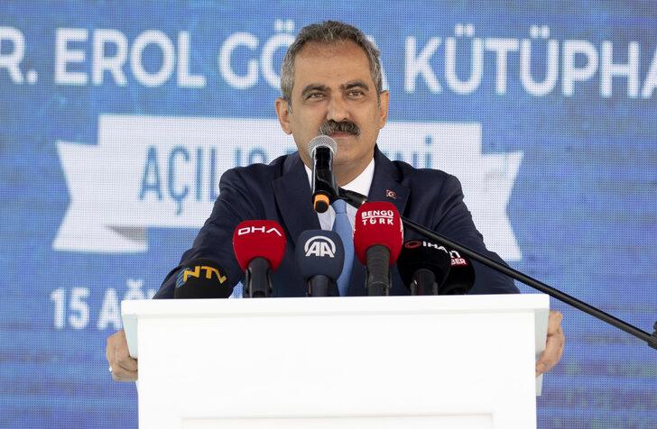 Milli Eğitim Bakanı Mahmut Özer, Prof. Dr. Erol Göka Kütüphanesi'nin açılışında konuştu: G4