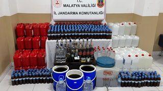 Malatya'da kaçak içki operasyonunda 2 şüpheli yakalandı