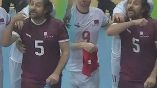 ''Kafa kesme'' hareketi yapan Katarlı oyuncu hakkında açıklama!