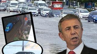 Ankara'da sağanak hayatı felç etti! Mansur Yavaş: Tüm birimlerimiz teyakkuzda