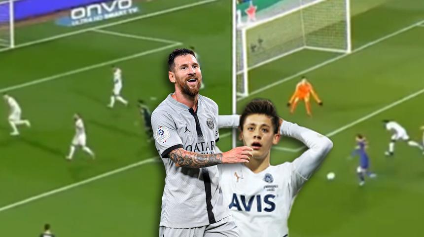 Messi'ye benzerliği herkesi hayrete düşürdü! Arda Güler'in attığı gol...