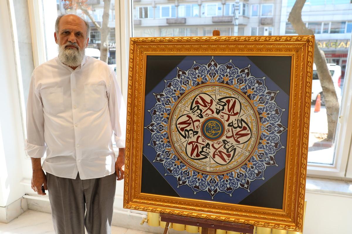 Hattat Mustafa Antika 9'uncu kişisel sergisini a&ccedil;tı