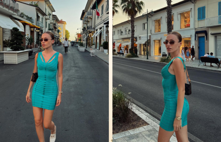 Duygu Özaslan'ın İtalya gezisinde giydiği elbiseyi sevenlere alternatif öneriler
