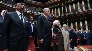 Cumhurbaşkanı Erdoğan, Malezya Kralı Sultan Abdullah Şah onuruna yemek verdi