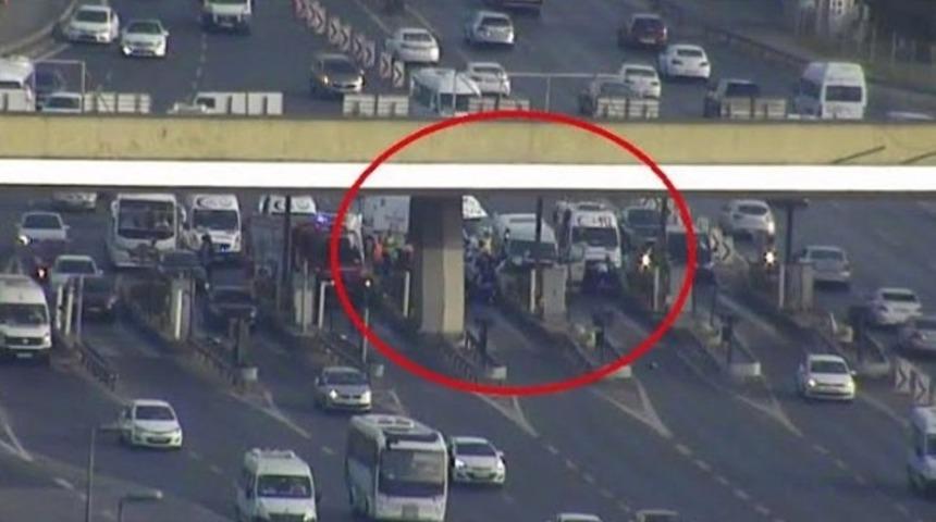 Boğazi&ccedil;i K&ouml;pr&uuml;s&uuml;'nde trafik kazası: 11 yaralı