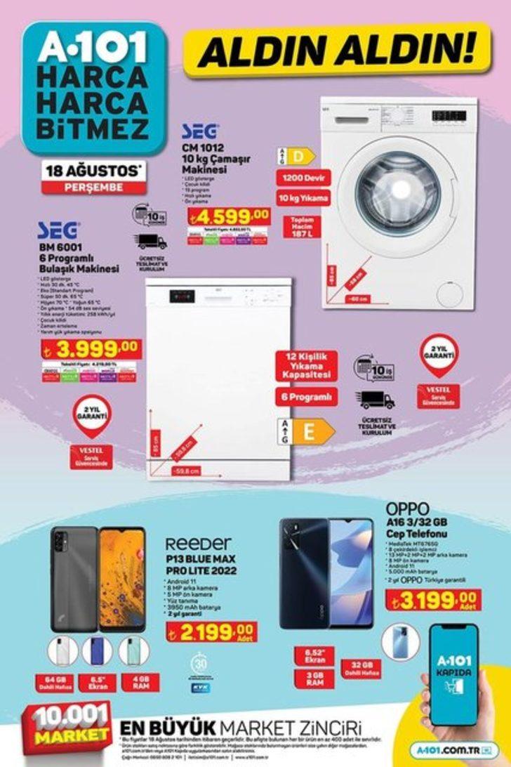 A101 aktüel kataloğu! 18 Ağustos A101'de hangi ürünler indirimde? G2