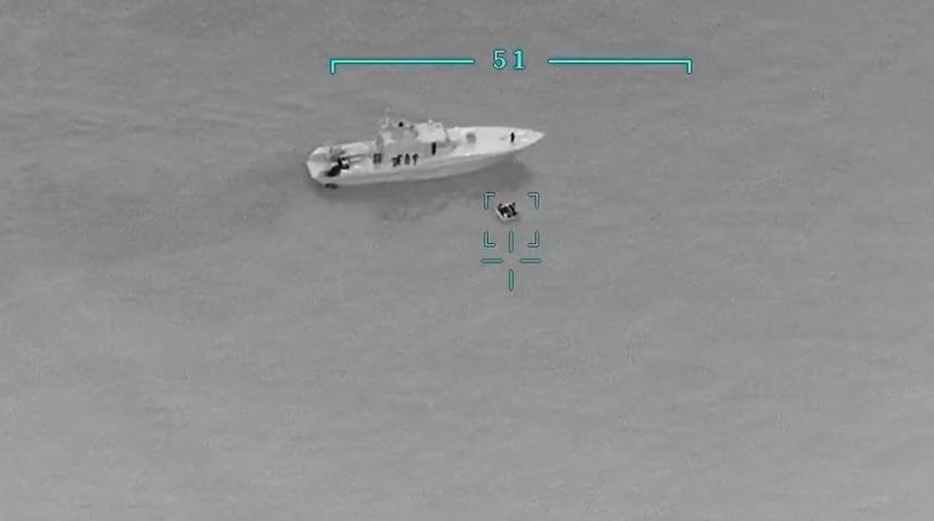 Skandal anları İHA ile tespit edildi! MSB görüntüleri paylaştı