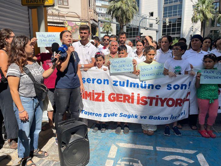 İzmir Büyükşehir Belediyesine bağlı şirketten çıkarılan işçilere ailelerinden destek G2