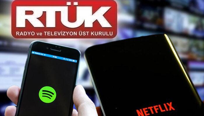 RTÜK'ten Netflix ve Spotify kararı!
