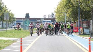 Deprem farkındalığı için pedal çevirdiler