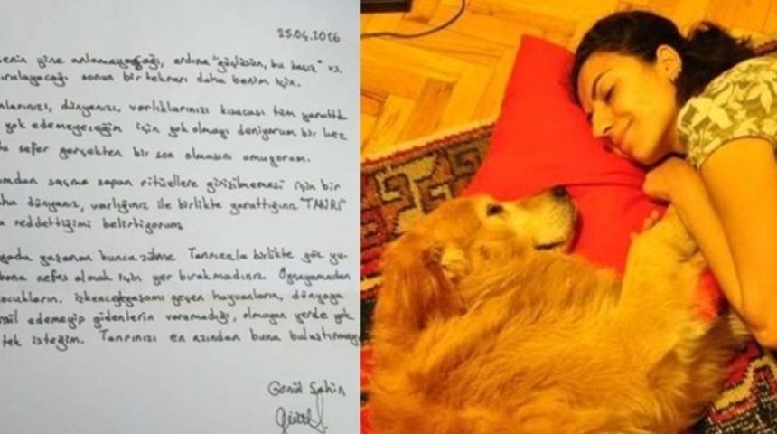 İntihar eden hayvan hakları aktivisti Gönül Şahin için anma sofrası kurulacak