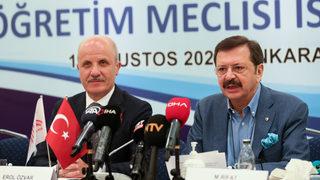 TOBB Başkanı Hisarcıklıoğlu, TOBB Yükseköğretim Meclisi İstişare Toplantısı sonrasında açıklama yaptı