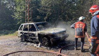 Sakarya'da yayla yolunda alev alan cip kullanılamaz hale geldi
