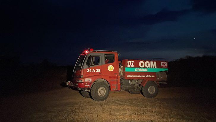 Bulgaristan'da çıkan orman yangınında alevler Edirne'den görülebiliyor G2