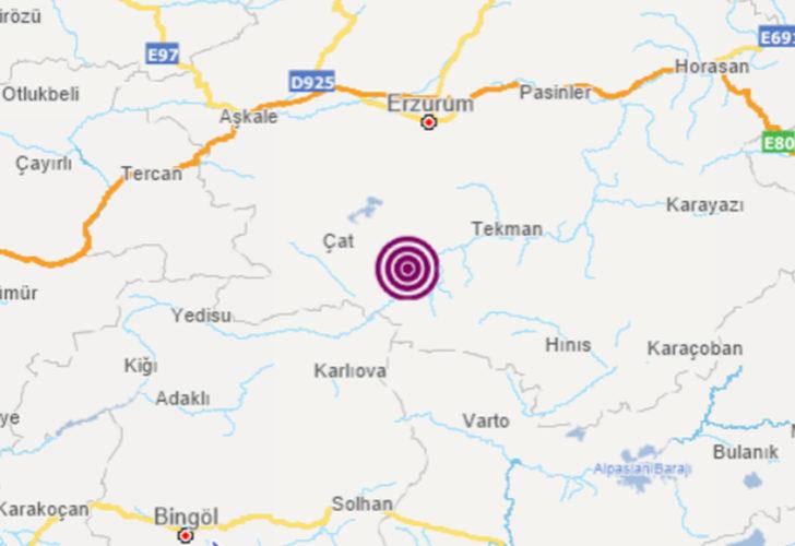 Son dakika: Erzurum'da korkutan deprem! AFAD duyurdu...