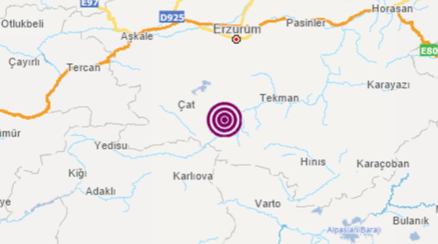 Son dakika: Erzurum'da korkutan deprem! AFAD duyurdu...