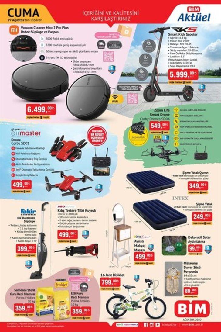 BİM aktüel ürünler kataloğu! 19 Ağustos'ta BİM'de indirimli ürünler neler? G2