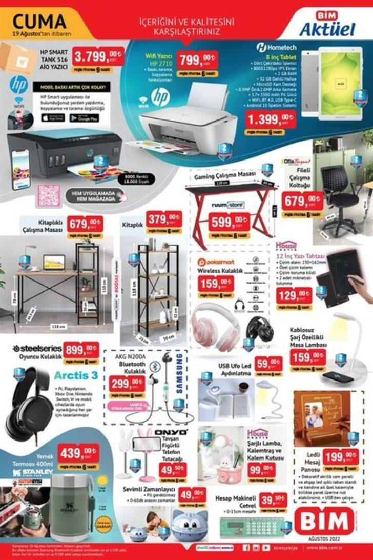 BİM aktüel ürünler kataloğu! 19 Ağustos'ta BİM'de indirimli ürünler neler? G4
