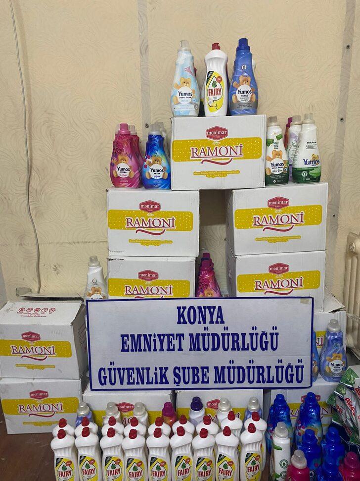 Konya'da 2312 kilogram sahte deterjan ele geçirildi G2