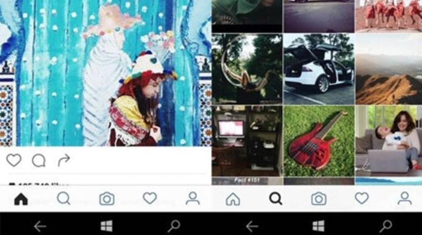 Instagram’ın yeni arayüzü şimdi Windows 10’da!