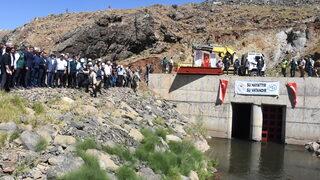 Erzurum'da yapılan Başköy Barajı su tutmaya başladı