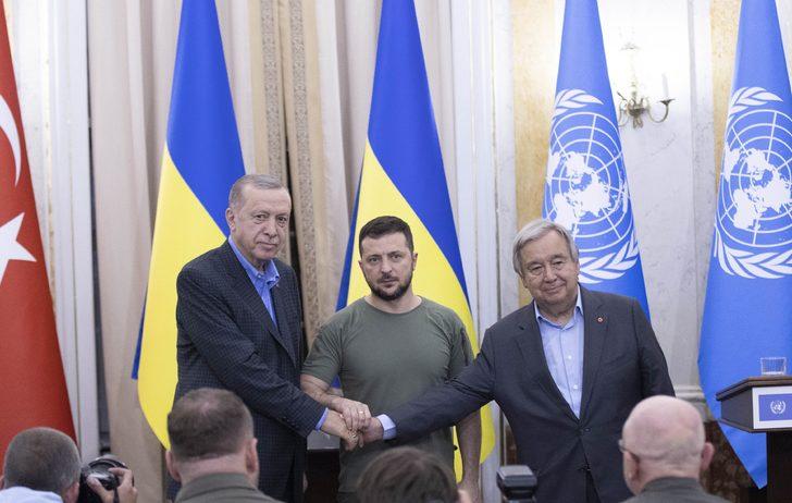 Guterres, Cumhurbaşkanı Erdoğan ve Ukrayna Devlet Başkanı Zelenskiy'le ortak basın toplantısında konuştu: G5