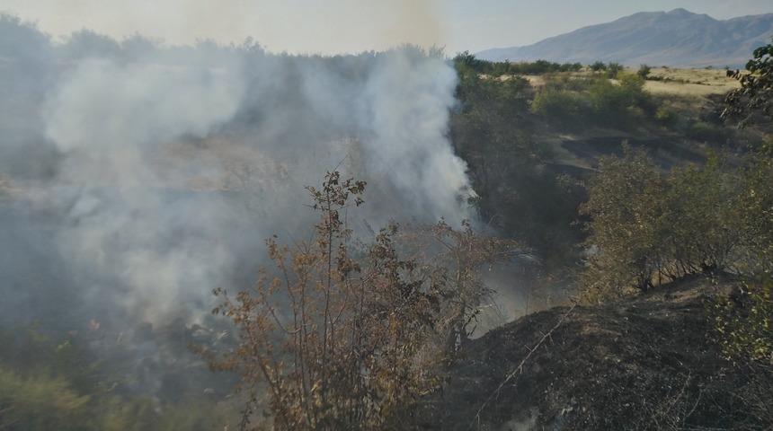 Malatya'da çıkan yangında 90 dönüm arazi zarar gördü