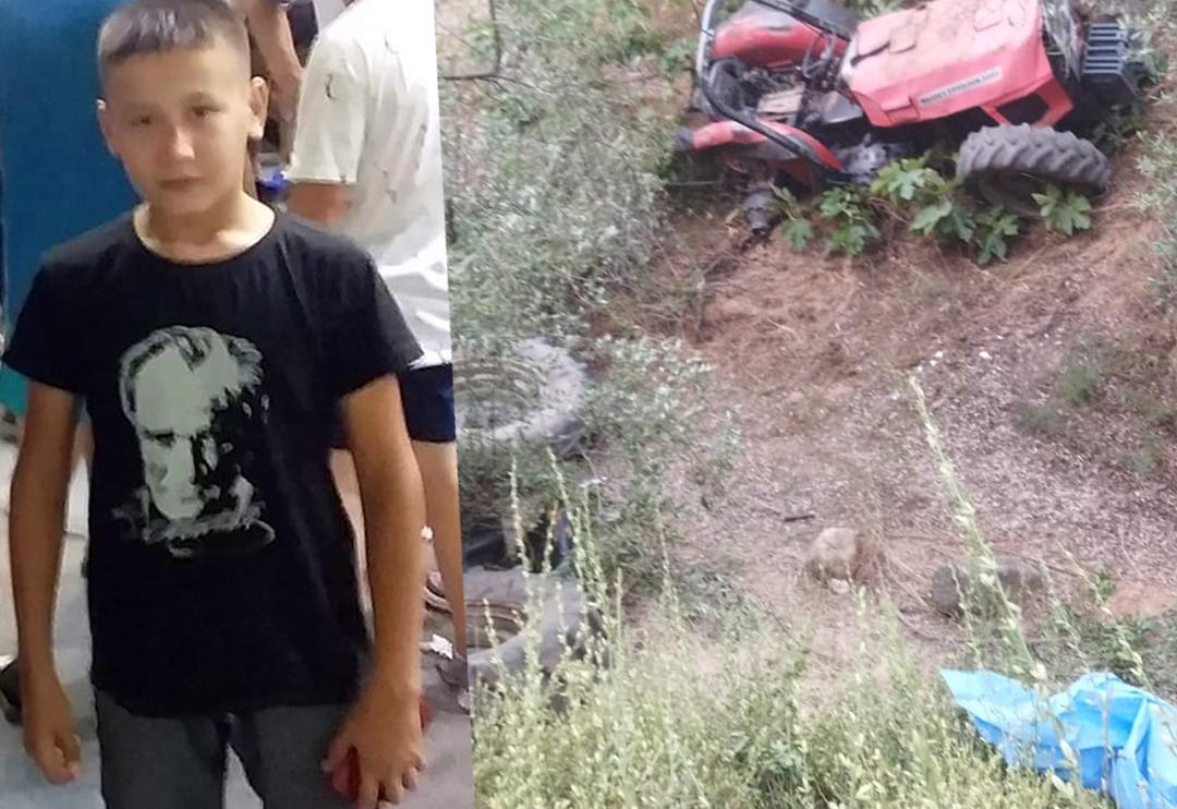 11 yaşındaki &ccedil;ocuk trakt&ouml;rle dere yatağına yuvarlandı! Y&uuml;rekleri dağlayan olay...