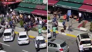 Küçükçekmece'de kira zammı kavgası: Yeni görüntüler ortaya çıktı! Silah, sandalye, yumruk, tekme...