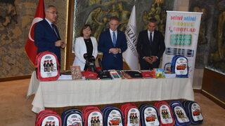 Gaziantep'te okula yeni başlayacak 75 bin öğrenciye çanta ve kırtasiye desteği