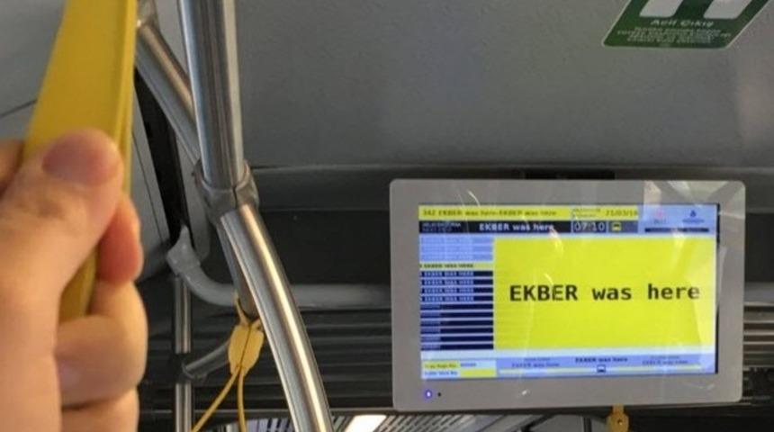 İETT hack'lendi: Ekber was here