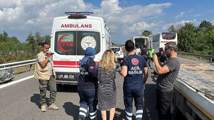 Anadolu Otoyolu'nda zincirleme trafik kazasında 7 kişi yaralandı G2