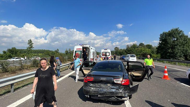 Anadolu Otoyolu'nda zincirleme trafik kazasında 7 kişi yaralandı G5