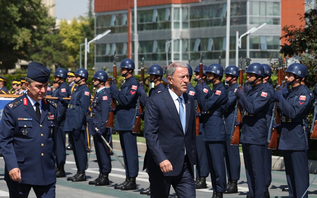 Hava Kuvvetleri Komutanlığında devir teslim t&ouml;reni