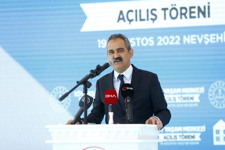 Milli Eğitim Bakanı Özer Nevşehir'de Köy Yaşam Merkezi'nin açılışında konuştu: G2