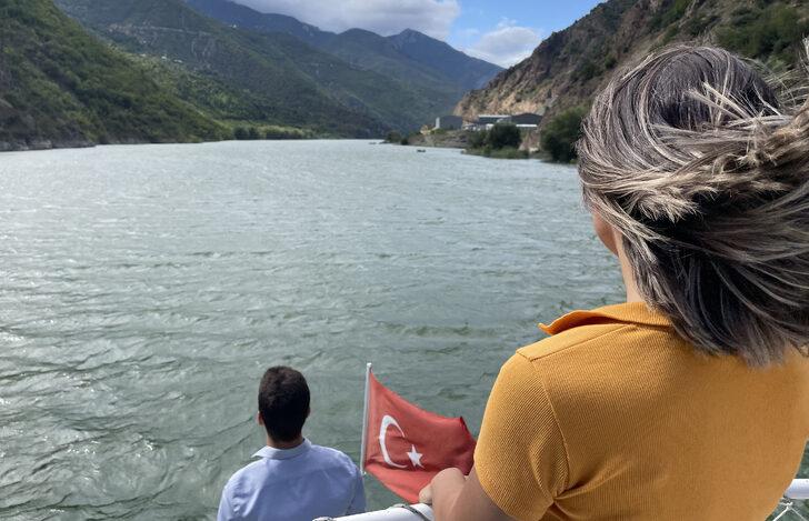 Çoruh Nehri'ndeki Kalededibi İskelesi tekne turları için kullanıma açıldı G2
