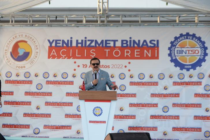 TOBB Başkanı Hisarcıklıoğlu, Bingöl Ticaret ve Sanayi Odası hizmet binasının açılışında konuştu: G1