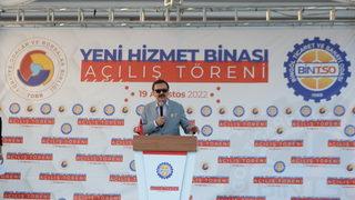 TOBB Başkanı Hisarcıklıoğlu, Bingöl Ticaret ve Sanayi Odası hizmet binasının açılışında konuştu:
