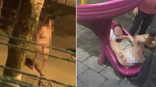 Yer: Fatih... Çırılçıplak soyunup etrafa saldıran Rus kadın, mahalleliyi isyan ettirdi