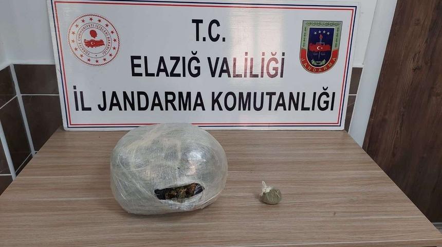 Elazığ'da çantasında uyuşturucu ele geçirilen yolcu gözaltına alındı
